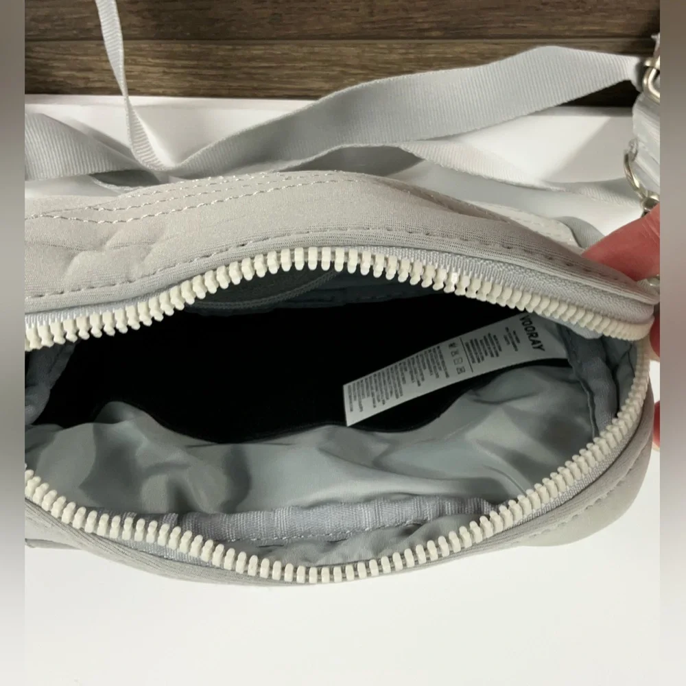 VOORAY Sidekick Gray-Moto Crossbody‎ Bag
